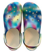 Crocs Clogs Men 12 Rainbow Tie Dye Classic Style - $25.36