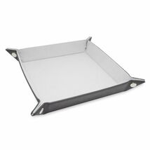 BCW 7 Inch Square Leather Dice Tray - White  - $12.38