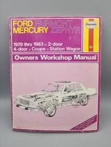 Haynes Repair Manual #36028 Ford Fairmont &amp; Mercury Zephyr 1978-1983 - £11.19 GBP