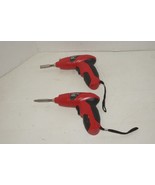 2 Hyper Tough 4.8V Cordless Electric Screwdriver Tested Missing Charger - $29.69