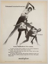 1969 Print Ad Maidenform Tric-o-lastic Bras Pretty Lady in Stretch Bra - £12.65 GBP