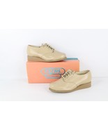 NOS Vtg 90s Streetwear Womens 8 C Pebble Grain Leather Chunky Platform S... - $98.95