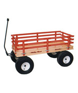 Huge RED Wagon Heavy Duty Beach Garden Yard Made in the USA  - £606.17 GBP+