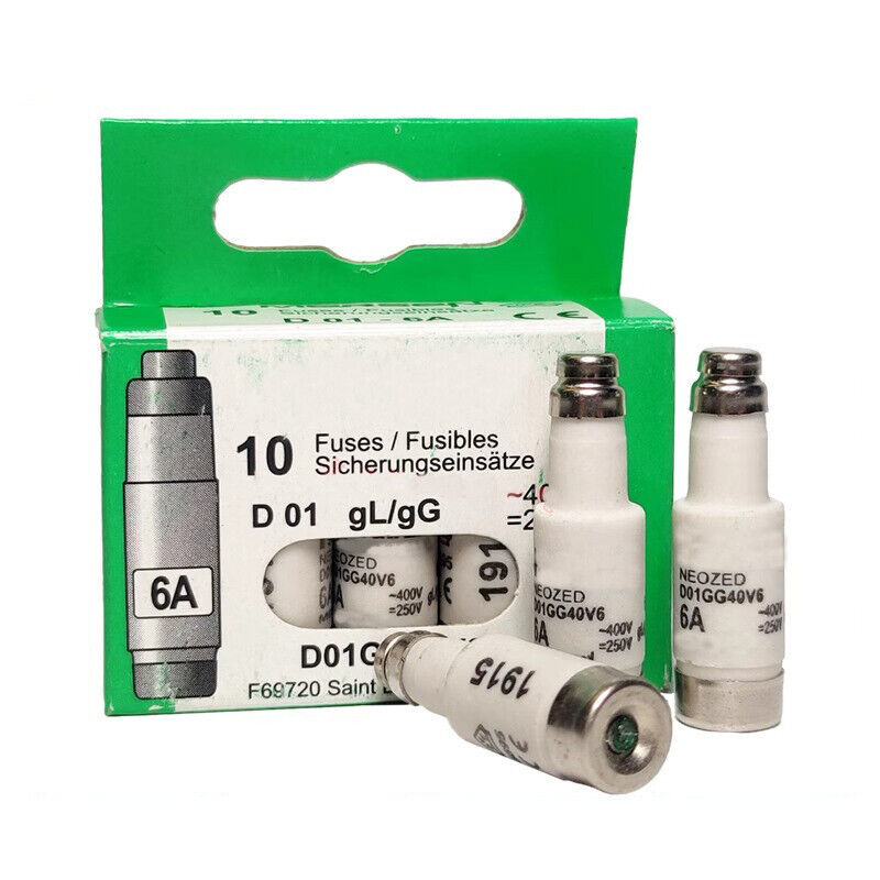 10Pcs NEW for Ferraz Shawmut 400VAC D01GG40V6 6A Fuse - $47.96