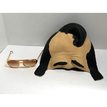 Elvis Rubber Mask Adult One Size Elvis Glasses 2 pc set Dress Up Halloween - £19.73 GBP