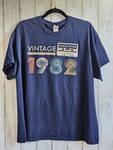 Vintage 1982 Limited Edition T-Shirt Navy Blue Womens XL - £11.65 GBP