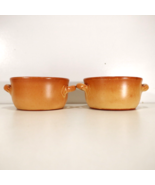 Pira Italy Terracotta 4.5in Bowl with Handle Set of Two Great Condition! - £28.02 GBP