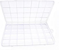 28 Grids Plastic Bead Organizer Box, Organizer Container Storage Box, Di - $8.91