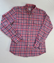 J Crew Madras Shirt Mens Size M Casual Long Sleeve Preppy Plaid Button Down - £11.74 GBP