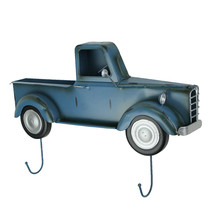 Scratch &amp; Dent Blue Metal Vintage Truck Wall Hook Rack - £27.28 GBP