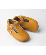 Starbie Soft-Sole Baby Mary Jane Shoes Yellow leather Baby Toddler shoes - $310.28 MXN+