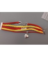 Red Yellow Leather Cloth SPAIN Bracelets - £5.95 GBP+