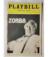 Zorba Playbill February 1984 Broadway Theatre Anthony Quinn - £6.26 GBP
