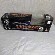 Vtg GE Halloween String Lights Ghost Pumpkin 10 In/Outdoor Glass Blinkin... - $19.18