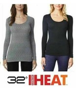32 Degrees Heat Women&#39;s Long Sleeve Scoop Neck Shirt  Various colors  sizes - £10.20 GBP