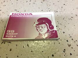 1999 Honda SA50P Elite S Propriétaires Manuel OEM Usine 99 Nice Gant Boite Livre - $28.03