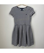 Polo Ralph Lauren Stripped Pleated Ponte Dress Girls Size Large 12-14 - $660.99 MXN