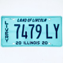 2020 United States Illinois Land of Lincoln Livery License Plate 7479 LY - $18.80