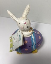 Rare Midwest David Walker Bunny Rabbit Car Paper Pulp Trinket Box NWT - $12.07