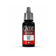 Vallejo Game Color 17 ml Acrylic Paint - Black  - $7.00