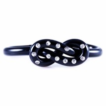 Vintage Hat or Belt Ornament 1920S Art Deco Black Bakelite pretzel Rhine... - $39.20