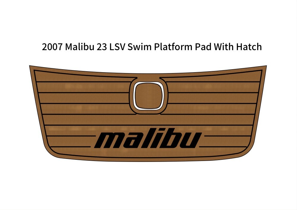 2007 Malibu 23 LSV Swim Platform Pad With Hatch Boat EVA Foam Teak Floor... - $281.00