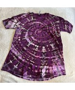 NEW Next Level Apparel Women’s Long Purple Black Tie Die Short Sleeve Sh... - $33.61 CAD