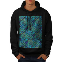 Wellcoda Psychodelic Pattern Mens Hoodie, Colors Casual Hooded Sweatshirt - £26.11 GBP+