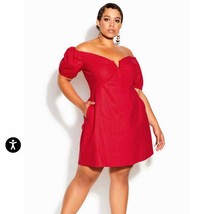 NWT CITY CHIC Sweet Paradise Dress - cherry Size 20 - $69.90