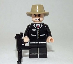 Minifigure Custom Toy Gangster John Dillinger Mobster city town - £4.31 GBP