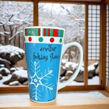 Max &amp; Lucy Ceramic Tall Mug ANOTHER HOLIDAY FLAKE Christmas Winter Holid... - £16.83 GBP