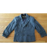 Gibson at Nordstrom Womens Large Gray Blazer Jacket Ruched Sleeves Lined... - $16.79