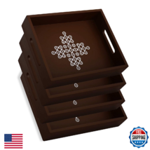 Coffee Table Tray with Handles | Pooja, Housewarming, Indian Gifts | Set... - $49.17