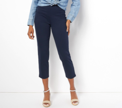 Women with Control St. Tropez Twill Ankle Pants- Navy, Regular 16 - £19.60 GBP