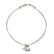 Adorable Little Elephant Karen Hilltribe Silver Charm Bracelet - £17.08 GBP
