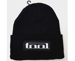 Tool Beanie Skull Cap Black Embroidered Long Cuff - £15.48 GBP