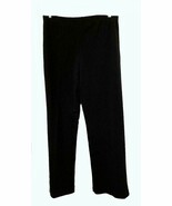 Ladies Sleek Black Pants, PolySpandex, Stretch/Fitted, Strt Leg, XL, 36&quot;... - $20.65