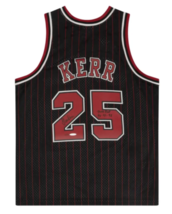 Steve Kerr Autographed Bulls &quot;Three Peat 96, 97, 98&quot; Pinstripe Jersey UD... - £931.64 GBP