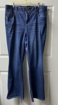 Lane Bryant Jeans Womens Plus Size 18 High Rise Boot Cut Tighter Tummy Blue - $15.74