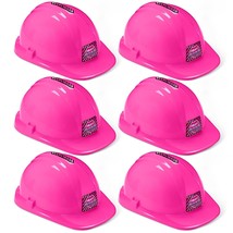 6 Pcs Construction Hats Plastic Hard Hat Construction Worker Hat Helmet For Girl - £51.67 GBP