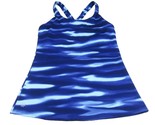 Athleta Racer Back Tank Top Womens Size Small Ocean Blue - $6.99