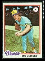 Vintage 1978 TOPPS Baseball Trading Card #243 BOB MCCLURE Milwaukee Brewers - £7.70 GBP