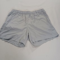 Columbia Women’s Light Gray Elastic Waist Drawstring Shorts Size L (32×6) image 12