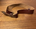 Vintage Peter Bain Leather Belt Size 34 Militaria KG JD - £15.56 GBP