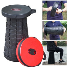 Convenient Retractable Stool Easy to Carry Outdoor Stable Stool Folding Camping  - £63.75 GBP