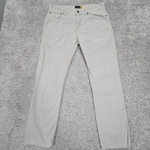 J Crew Pants Mens 32x30 Gray 484 Slim Corduroy Straight Cotton Office - £20.63 GBP