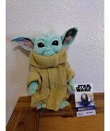 Star Wars Mandalorian 11” Plush Baby Yoda The Child Grogu Stuffed Disney... - $24.37 CAD