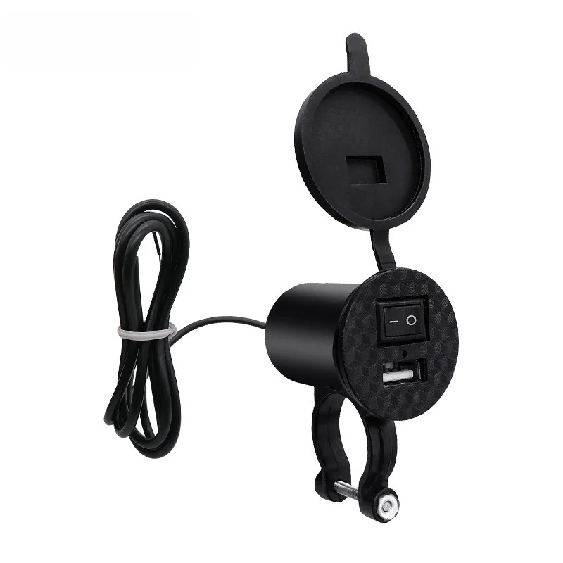 Motorcycle USB Handlebar Charger With Lighter Adapter Power Supply Socket Waterp - £109.86 GBP