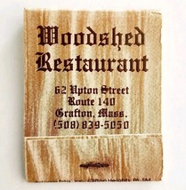 Woodshed Restaurant Vintage Matchbook Massachusetts Matches Unstruck E19D - $371.81 MXN