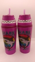 2x Pink Shark Head Cool Gear &quot;SHARK ISLAND&quot; 18oz Tumbler Cup - £8.02 GBP